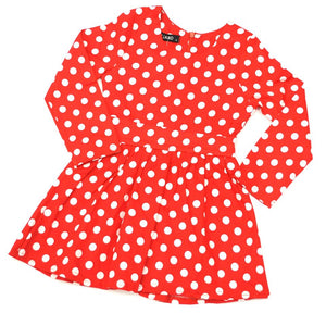 Red spotted dress