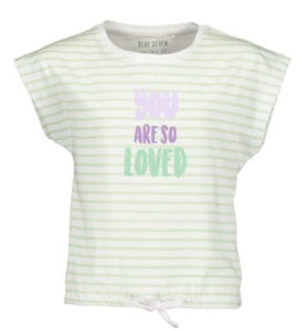 Striped loved t-shirt
