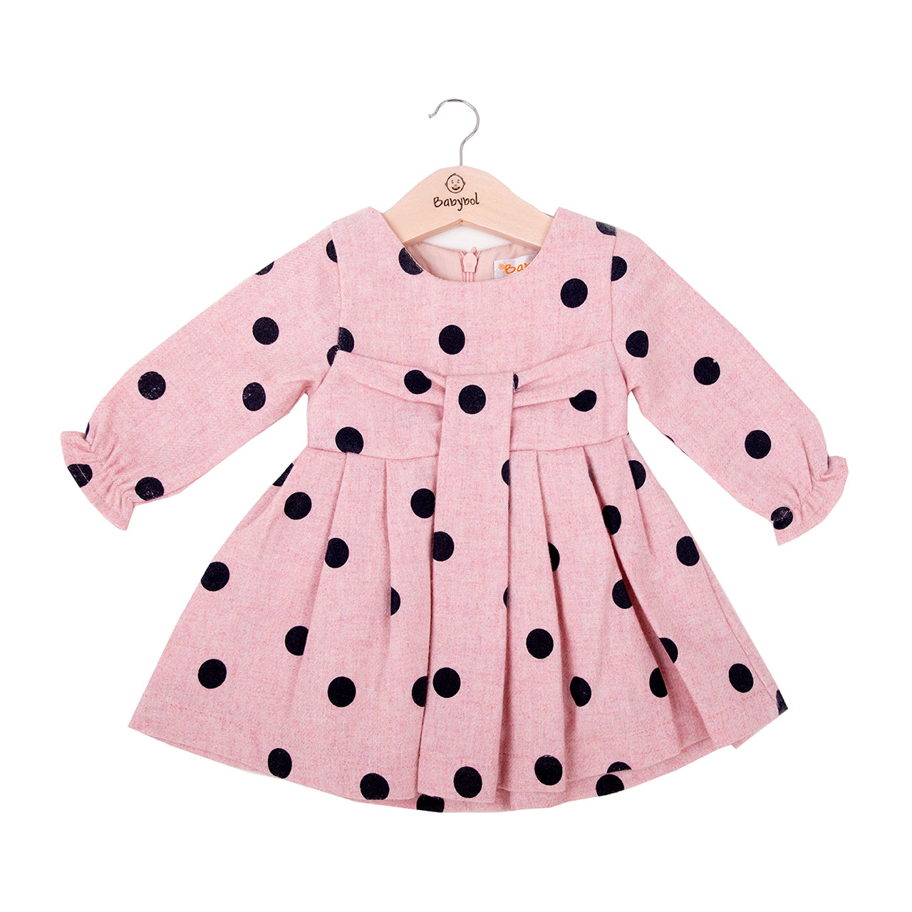Pink spotted dress