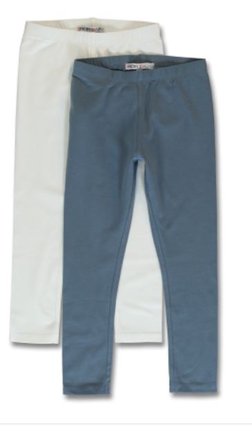 Blue/white twin pack leggings