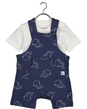 Load image into Gallery viewer, Whale Dungaree and top

