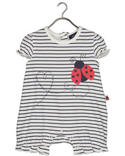 Load image into Gallery viewer, Striped Ladybug Romper
