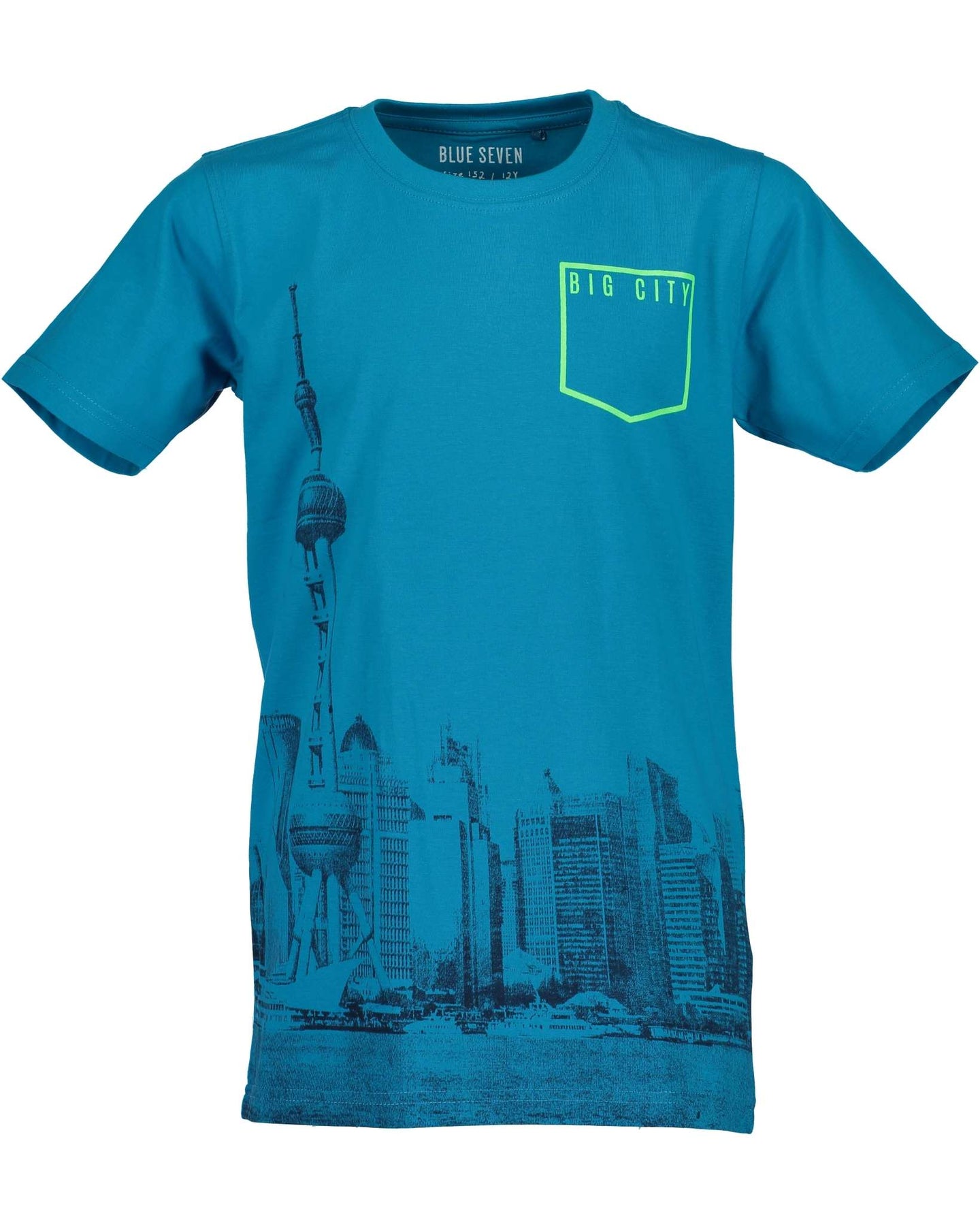T-shirt with print (available in blue and lime)