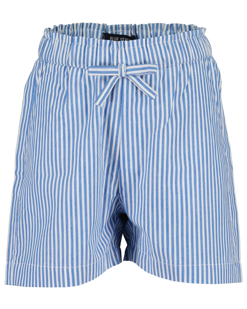 Striped Shorts Blue and white
