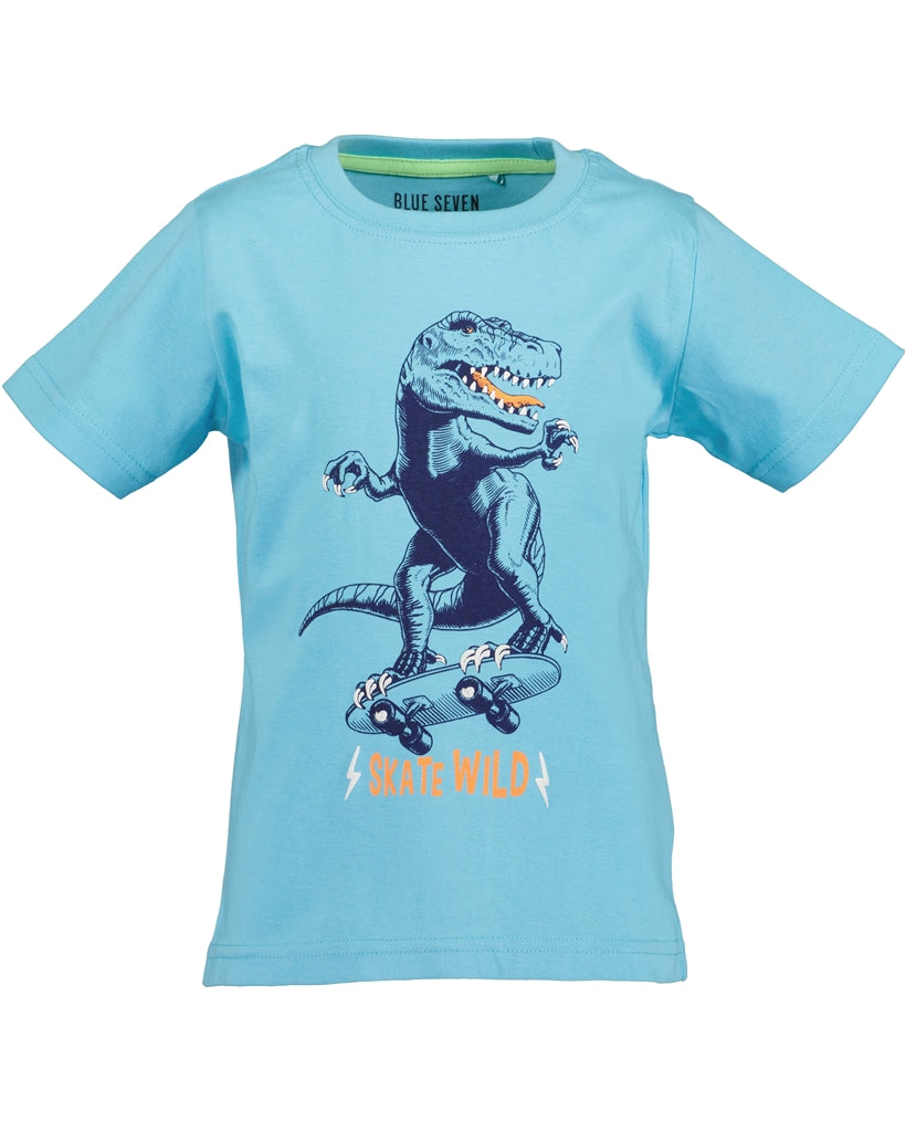 Light Blue t-shirt with dino print