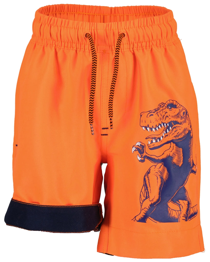 Orange swim shorts