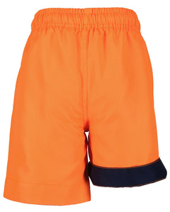 Orange swim shorts