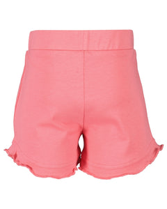 Pink shorts with butterfly print