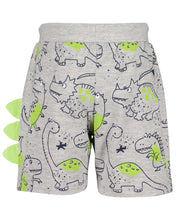 Load image into Gallery viewer, Grey Shorts with dino prints
