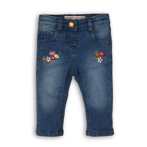 Jeans with flowers