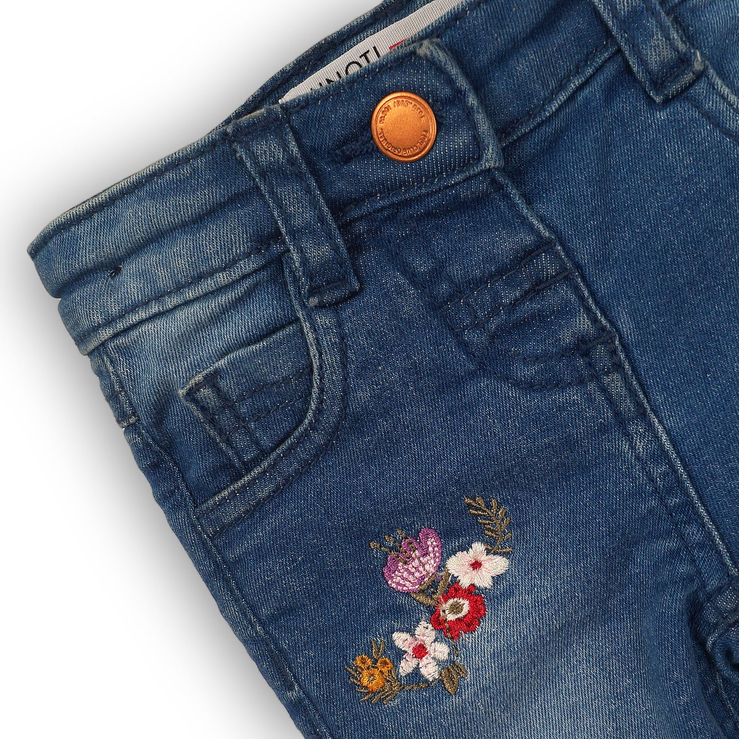 Jeans with flowers