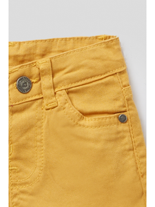 Mustard jeans shorts