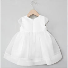 Load image into Gallery viewer, Cream dress with organdy bow
