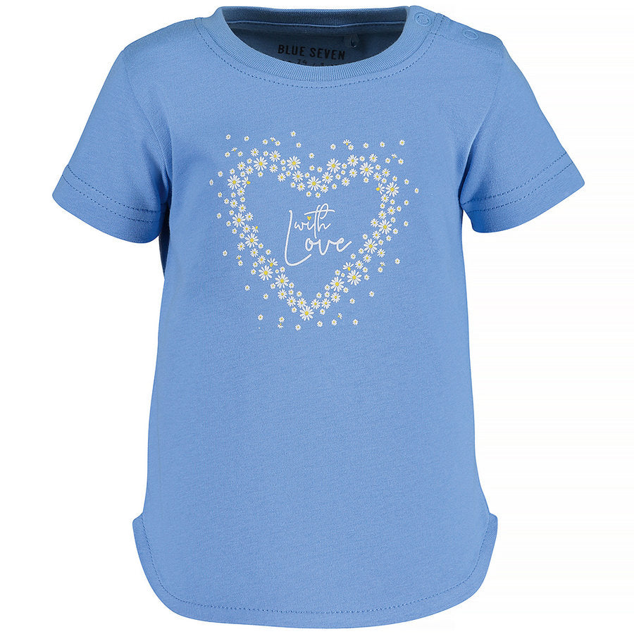 T-shirt with flowered heart