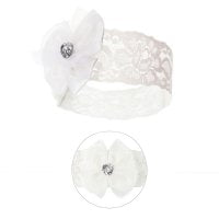 Headband with bow (lilac/white/pink)