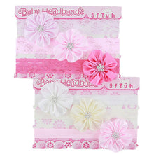 Load image into Gallery viewer, Headbands (pkt of 3 - lace/ribbon)

