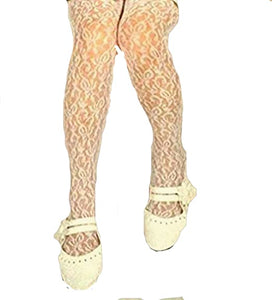 White lace tights (4-6 years)