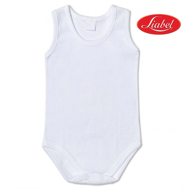 Liabel sleeveless baby body Pkt of 3