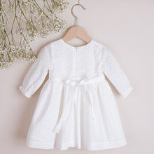 Load image into Gallery viewer, Cotton dress with delicate embroidery and long sleeves
