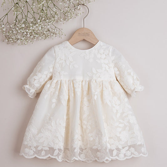 Cream lace dress